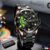 CURREN Relógio Dos Homens Marca De Luxo Original Multifuncional Cronógrafo Ponteiro Luminoso Grande Mostrador Do Aço Inoxidável Moda Casual Negócio Sports Quartz À Prova D’água Com Caixa CR02S
