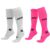 Kit 2 Meias HUPI Longa Branco e Rosa 42K