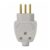 Plug Macho 2P+T 20A 250V Cinza Lateral/Axial Com Prensa Cabo