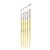 Kit Com 5 Pinceis Artesanato Chato 815 Cerda Natural Tigre