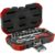 Jogo Soquetes Sextavados 4 a 13mm Gedore Red 1/4″ 16pç R49003016