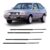 KIT 4 Borrachas Vidros Pestanas Externas e Internas Porta Gol GTI GTS Parati Saveiro Voyage G1 Quadrado 1988 1989 1990 1991 1992 1993