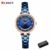 Curren Feminino Relógios Luxo Inoxidável Quartzo 9054