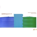 Espátula DECORATIVA N•17 AZUL para bolo Lsc 22,5 cm dupla confeitaria  (Chocobraz)//