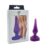 Plug Anal Cônico em Silicone, com Base Achatada no Formato de Coração na cor Roxo – InNamorata Love Items N°01 | 8,6 x 2,8 cm