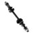 Eixo Traseiro Completo Preto Bicicleta 175mm