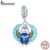 Bamoer Encantos 925 Elemento De Prata De Zircão Egípcio Pingente Retro Colar De Fadas Pulseira Acessórios Presente