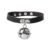 Punk Gótico Grande Sino Gargantilha Para As Mulheres Meninas Colar De Couro De Metal Chocker Goth Anime Cosplay Acessórios De Jóias