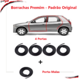 Kit Borracha Porta E Porta-Malas Corsa Celta Prisma 4 Portas