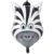 Balão Bexiga safári 30 cm Metalizado Para Festas e Decorações zebra
