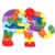 Quebra-cabeça Madeira Infantil Educativo Montessori Animal Elefante Com 26 Peças do Alfabeto
