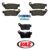 Kit Pastilhas de Freio Cb 600f Hornet Sem Abs 2008 A 2014
