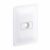 Conjunto Placa Saida De Fio Zeffia 1 Modulo 4X2 Branco Pial
