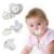Transparante 26 Letras Prata Bebê Fopspeen Met Ketting Clip Pasgeboraen Bpa Gratis Bling Manequim Fopel Chupete