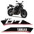 Par De Adesivos Laterais Tanque Yamaha Mt-07 Preto Vermelho