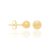 Brinco Rommanel bolinha 6mm Bola Folheada a ouro 18k- 520350