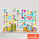 Fundo Fotográfico Carnaval Animado Sublimado Painel Cenário Em Tecido CNV-167