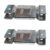 2 Pares de Conector de Encaixe para Móveis Sofá Cabeceira Painel Zincado