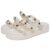 Sandalia Plataforma Dubuy Feminina Pirâmide Off White Daha 2051FG