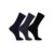 Kit 3 Pares Meias Social Algodão Masculina Dorbe Original Meia Casual Grossa Masculino Cano Longo