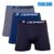 Kit 3 Cuecas Boxer Plus Size Microfibra Dorbe Não Enrola Original Masculina Cueca Masculino Adulto
