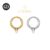 Piercing Argola Clik Titânio pvd G23 Opala《Lomiss  piercing》
