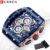 Relógio Masculino CURREN Marca Original Cronógrafo Multifuncional Quadrado Discagem Quadrada Correia De Silicone Retro Moda Desportiva Casual Quartzo Impermeável Com Caixa 8442 L