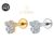 Piercing Helix Conch Labret Titânio PVD Zircônia Cravejada Lomiss piercing