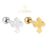 Piercing Helix, Flat, Conch, Tragus, Lóbulo Microbell AÇo CirÚrgico Cruz Lomiss  piercing