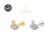 Piercing Helix Conch Labret Titânio G23 PVD Cisne Zircônia Lomiss piercing