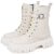 Bota Coturno Dubuy Feminina Tratorada Fivela Removivel Off White Lolla 1201FG