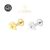 Piercing Hélix Tragus Conch Boca-Medusa Labret Titânio G23 PVD Fantasminha Lomiss piercing