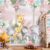 Papel de Parede Personalizado Safari Cute Com Flores Decoração Quarto de Menina Inove