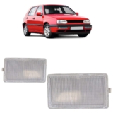 Aplique Pisca Seta Golf GTI 1994 1995 1996 1997 1998 Cristal Lente Estriada Acrilico