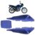 Kit Rabeta Traseira CG 150 Titan 2004 2005 2006 2007 2008 Azul Metálico 3 Peças