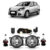 Kit Par Farol Milha Auxiliar Sandero 2009 2010 2011 2012 2013 + Par Lâmpada Halógena Completo