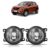 Par Farol Milha Auxiliar Kwid 2017 2018 2019 2020 2021 2022 Lente Lisa Vidro Cristal Foco Manual