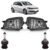 Kit Par Farol de Milha Auxiliar + Par Lâmpada H11 Gol G6 2012 2013 2014 2015 2016