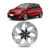 Calota Evolution Chrome Black Esportiva Aro 14 Universal 4X100 4X108