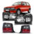 Kit Farol Dianteiro Uno 2004 2005 2006 2007 2008 2009 2010 2011 2012 2013 Máscara Negra + Par lanterna Fume