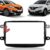 Moldura Painel 2 Din Central Multimidia Dvd Mp5 Padrão Chinês Preta Renault Captur 17/21