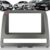 Moldura Painel 2 Din Central Multimidia Dvd Mp5 Cinza Kiron Palio 04/12 Strada Siena 05/12 Idea /12