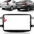 Moldura Painel 2 Din Central Multimidia Dvd Mp5 Padrão Chinês Preta Renault Logan 12/22
