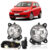 Kit Farol Milha Auxiliar Saveiro G5 2009 2010 2011 2012 Botão Modelo Universal sem Grade Lente Lisa Vidro