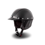 Capacete Coquinho Couro Bike Chopper Custom harley