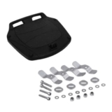 BASE FIXACAO COMPLETA – 04 PRESILHAS P/ BAULETO 28 LITROS
