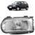 Farol Dianteiro Gol 1995 1996 1997 1998 1999 Máscara Cromada Foco Simples Lente Estriada