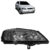 Farol Dianteiro Astra 1998 1999 2000 2001 2002 Máscara Cromada Foco Duplo Lente Fumê Lisa Acrílico