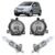 Kit Lâmpada H3 Fox 2003 2004 2005 2006 2007 2008 2009 2010 + Farol Milha Auxiliar Lente Lisa Vidro