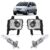 Kit Farol Milha Auxiliar + Lâmpada H3 Meriva 2003 2004 2005 2006 2007 A 2012 Lente Estriada Vidro